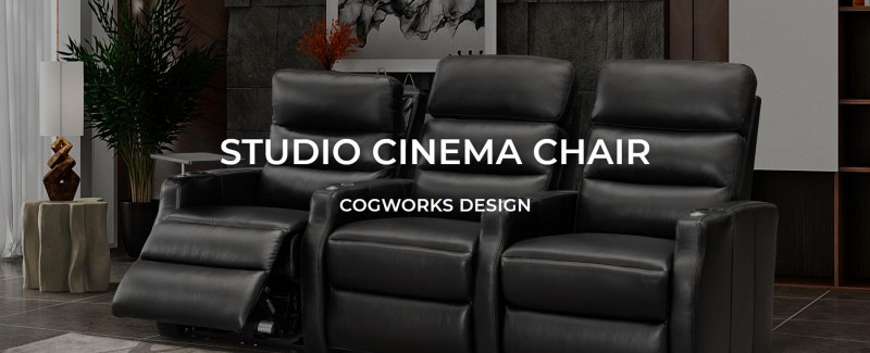 Sovereign Cinema Seating - Studio 3906DK Two-Arm Leather Motorised Recliner