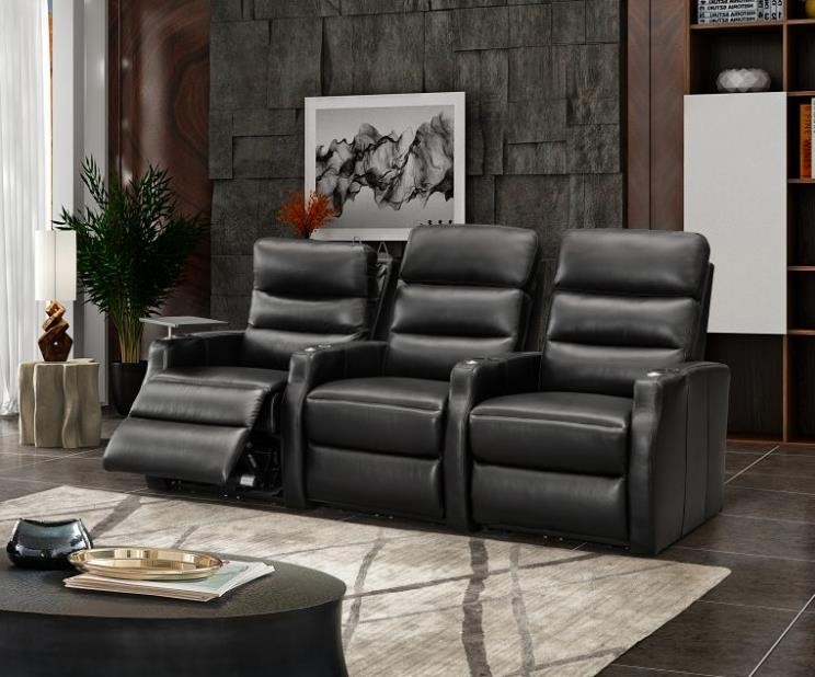 Sovereign Cinema Seating - Duke 5206DK RAF Right Arm Leather Motorised Recliner