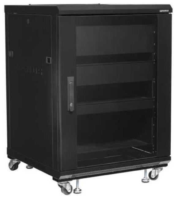 Sanus CFR2115 Cabinet Frame Rack, 15 RU AV Rack Unit - Black