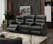 Sovereign Cinema Seating - Studio 3906DK Two-Arm Leather Motorised Recliner