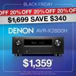 Denon: AVR-X2800H - 7.2 Channel AV Amplifier